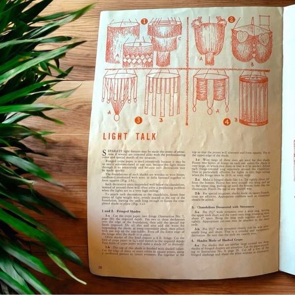 Vintage 1944 Dennison “Gay Decorations” Party Ideas Pamphlet – Retro Ephemera - Picture 10 of 13